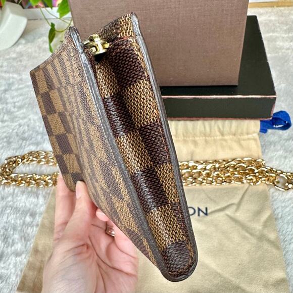 Louis Vuitton Damier Ebene Marais Bucket Bag PM Pouch Crossbody Bag RARE! - Picture 6 of 13